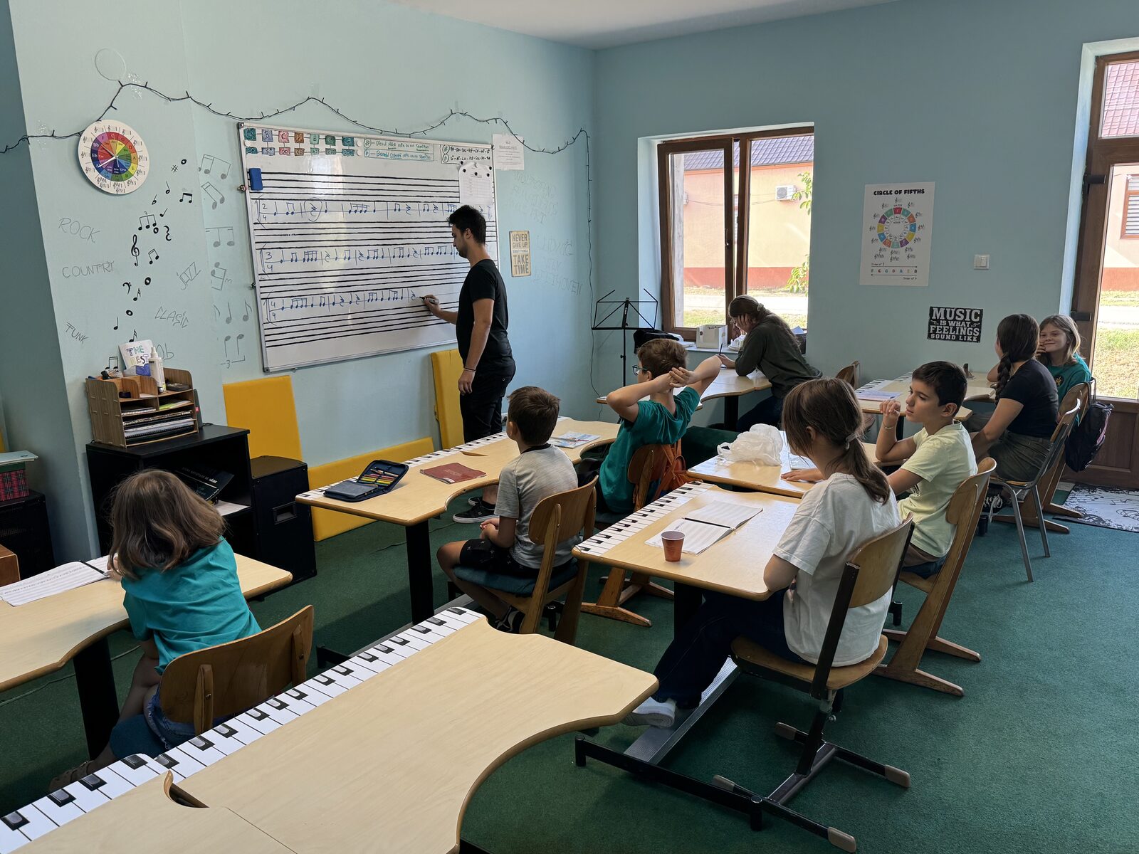 Moment din timpul orelor de curs 7